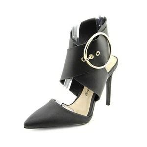 PENNY LOVES KENNY TRICKLE Black Siletto Heels Ankle Strap Womens Shoes Size 7 M - Picture 1 of 10