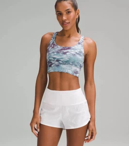 Sujetador Lululemon Energy Longline soporte medio copas B-D en azul utilitario - Imagen 1 de 5