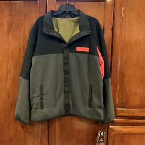 Under Armour Polartec Reversible Snap Button Fleece Jacket Men's L 1356129-010 - Picture 1 of 5