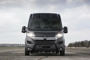 FIAT DUCATO MOTORHOME CAMPERVAN BULL BAR BLACK AXLE NUDGE A BAR 2006 TO 2023 - Picture 1 of 5