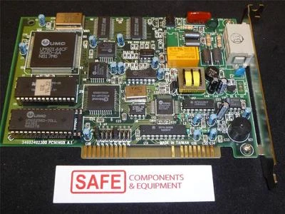 UMC United Microelectronics PC1414UX A.1 Fax Modem Card 14.4K ISA UMC92144 G32 - Image 1 of 4
