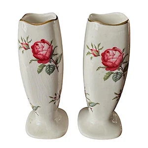 LORD NELSON POTTERY Vintage Bud Vase 5” (set of 2) Hand Crafted England - Picture 1 of 7