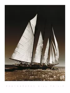 Poster Stampa Arte Vela a Cowes II Bill Philip Sailing 9,5x11,75 - Foto 1 di 1