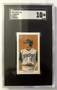CJ Abrams 2020 Topps 206 Piedmont Nationals Padres MLB Baseball RC ROOKIE SGC 10 - Picture 1 of 2