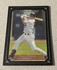 2007 Upper Deck Masterpieces Black Framed #35 Joe Mauer Twins /99