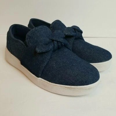 Zapatillas deportivas Nine West Big Girl sin cordones azules con lazo talla 5,5 Odettah nuevas  Foto 1 de 4