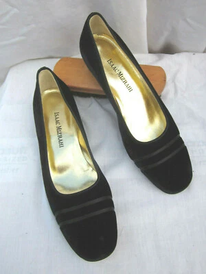 Isaac Mizrahi De Colección Y2K Años 90 Italia NUEVO Ballet Negro Pisos Tacón Bajo 8.5 39.5 Foto 1 de 4
