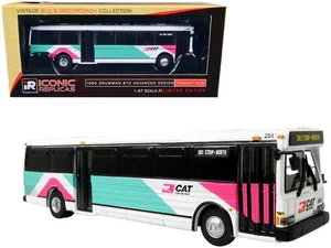 Autobús de tránsito Grumman 870 1980 modelo diecast 1/87 CAT Las Vegas colección vintage - Imagen 1 de 4
