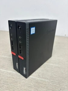 2x Lenovo ThinkCentre M710q Tiny i5-7500T 2.7GHz 8GB DDR4 240GB SSD WiFi Win10P - Picture 1 of 6