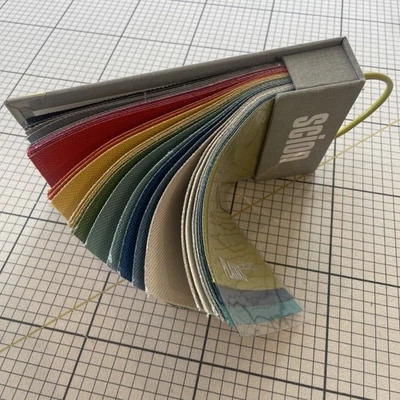 Fabric sample book Scion Plains 7 Polyester Fabrics. Craft And Sewing Projects - Image 1 of 4