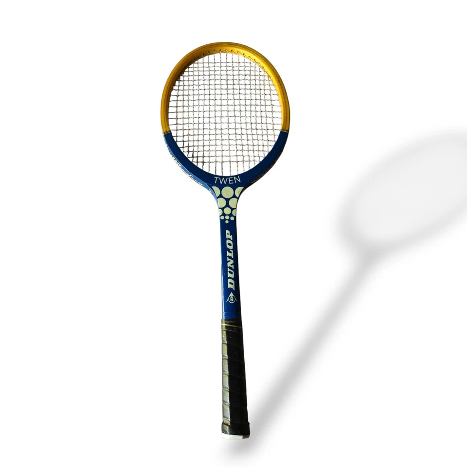 Vintage Dunlop TWEN Wooden Tennis Racket - Circa 1960/70s - Very Rare - Image 1 of 4