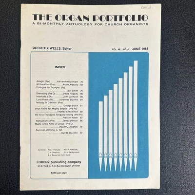The Organ Portfolio (June 1986) ed Dorothy Wells 12 Organ Solos [light markings] - Image 1 of 4