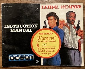 Lethal Weapon Nintendo NES Instruction Manual Only Booklet