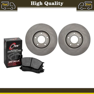 Front Brake Pads Set & Disc Rotors Fits 2001 Mazda Tribute 2002 Mazda Tribute - Image 1 of 4