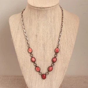 Arlene Lewis Navajo stachelige Auster Halskette Sterlingsilber Vintage Sm Kürbisblüte - Bild 1 von 20