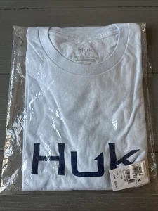 Huk Logo Tee Ice Water Shirt Mens Size Large NWT - Picture 1 of 5
