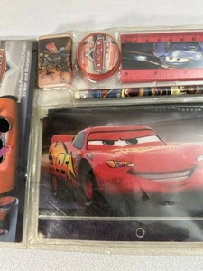 Disney Pixar Cars Lightning Mcqueen Schule 4er Set Federmäppchen Radiergummi Schärfer - Bild 1 von 9