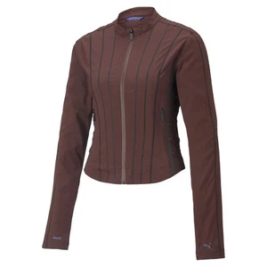 PUMA Packable Lightweight Full Zip Jacket X Koche Womens Brown Casual Athletic O - Picture 1 of 2