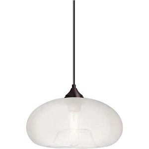 Besa Lighting 1JT-BANAFR-BR Bana 1 Light Bronze Cord Pendant Ceiling Light - Picture 1 of 2