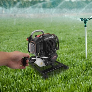 Pompa Acqua Benzina 4 Tempi Pompa Acqua, Pompa Trasferimento Acqua per Terreni Agricoli Giardino - Foto 1 di 19