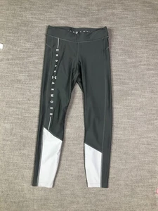 Under Armour Leggings Womens Small Gray Compression HeatGear Reflective Running - Picture 1 of 10