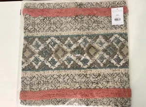 Funda de almohada Surya Dayna 18”x18” tejida estilo bohemio DYA003-1818 *NUEVA* - Imagen 1 de 14