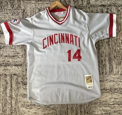 Camiseta Pete Rose 1975 Cincinnati Reds auténtica de Mitchell & Ness Foto 1 de 2