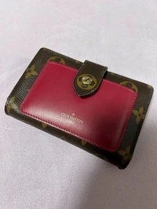 LOUIS VUITTON Juliette Wallet M69433 Monogram Fuchsia Bifold Used Flaws - Picture 1 of 8