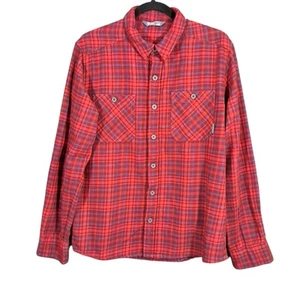 Stio Gehrungsflanell Herren M rot kariert leichte Taschen Baumwolle Outdoor Cowboy - Bild 1 von 12
