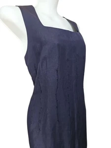 BNWoT RRP 125£ UK 16 linen & silk mixCountry Casuals shift dress fully lined - Picture 1 of 11