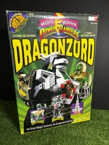 Vintage 1993 Bandai Power Rangers Deluxe Dragonzord & Green Ranger Action Figure - Picture 1 of 18