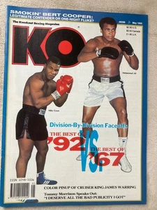 KO  .. Vintage Boxing Magazine  May 1992 Cruiser King James War Colour Pin Up - Picture 1 of 11
