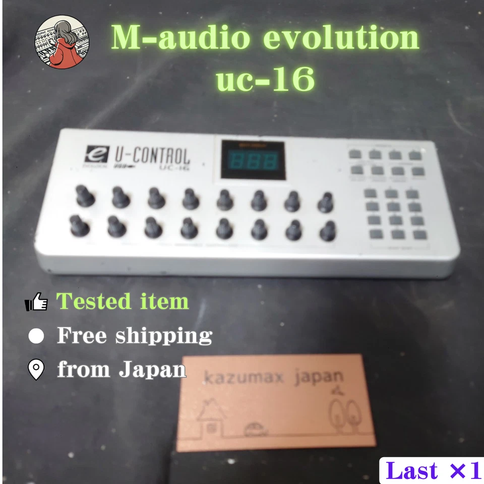 M-Audio Evolution UC-16 USB MIDI Controller 16 Assignable Knobs Tested Free ship - Image 1 of 4