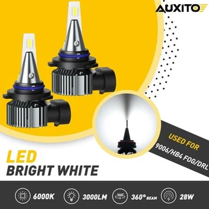 AUXITO 9006 HB4 6000K High power 28W LED Projector Fog Driving Light Bulbs White - Picture 1 of 12