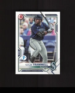 2021 Bowman 1st #BFE-132 Taylor Trammell ROOKIE CARD Seattle Mariners - Picture 1 of 2