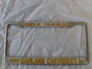 Chevrolet Oldsmobile Mt Sterling KY License Plate Frame Metal Holder Embossed - Picture 1 of 1