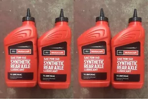Ford Motorcraft ® SAE 75W-140 Synthetic Rear Axle Lubricant 4 Quart XY-75W140-QL - Picture 1 of 1