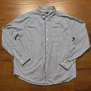 Noah NY Button Up Shirt Men XL Blue Stripe Woven Long Sleeve City Modern Career - Picture 1 of 18