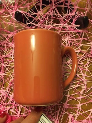 TAZA DE CAFÉ COLOR SALMÓN CORNING NY NUEVA YORK Foto 1 de 4