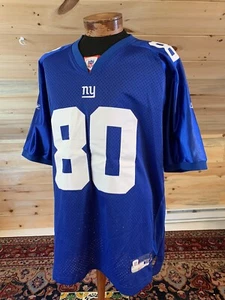 NWOT Reebok Official NFL #80 Giants Jeremy Shockey Sewn Football Jersey 56 3XL - Picture 1 of 6