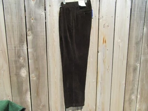 Brand New Joseph Abboud Dark Brown Corduroy Pants Slacks Size 36 x 32 - Picture 1 of 9