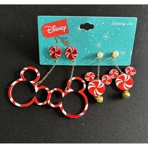 Juego de Pendientes de Navidad Disney Vacaciones Menta Mickey Mouse Cuelga - Imagen 1 de 4