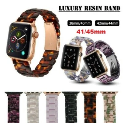 Resin Watch Band Strap Bracelet For Apple Watch Series 10 9 8 7 6 5 4 3 2 1 SE - Image 1 of 4