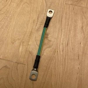 "Puente de unión a tierra verde/amarillo aislado #8 5/16"" perno 5-3/4"" en el centro" - Imagen 1 de 2