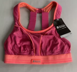 SUJETADOR AMORTIGUADOR TALLA 32A DEPORTIVO PARA MUJER SOPORTE PARA CORRER ROSA FITNESS PRIMAVERA - Imagen 1 de 6