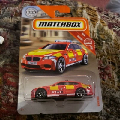 Matchbox 2019 No68/125 BMW M5 Fire MOC MBX Rescue No15/30 FHH27 - Изображение 1 из 2