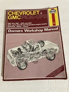 Haynes Repair Manual Chevy GMC Pick-Ups 1967 -1987 Suburban Blazer Jimmy 2WD-4WD - Picture 1 of 11