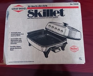 West Bend 12" Electric Skillet 72630 Vintage 1989 opened for photos only - Picture 1 of 5