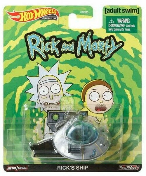 Hot Wheels Real Rider 1:64 Adult Swim Rick & Morty Rick's Ship - GJR47