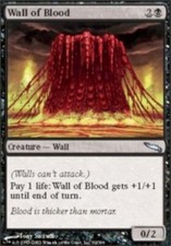 MTG magic cards 1x x1 Light Play, English Wall of Blood Mirrodin